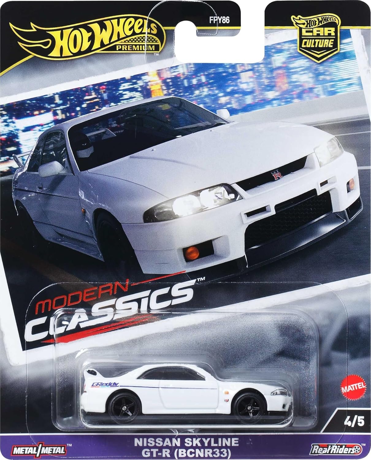 Hot Wheels Premium Car Culture Nissan Skyline GT-R (BCNR33)