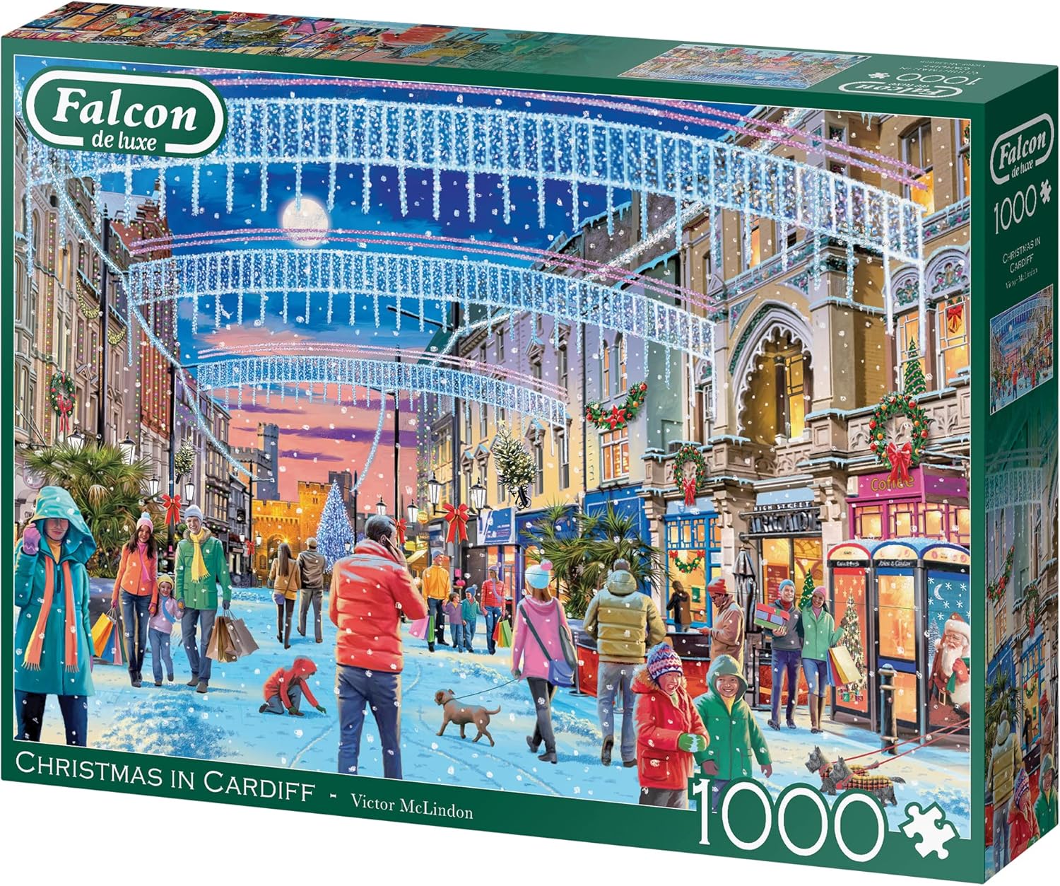 Falcon Puzzles - Christmas in Cardiff (1000 pieces)