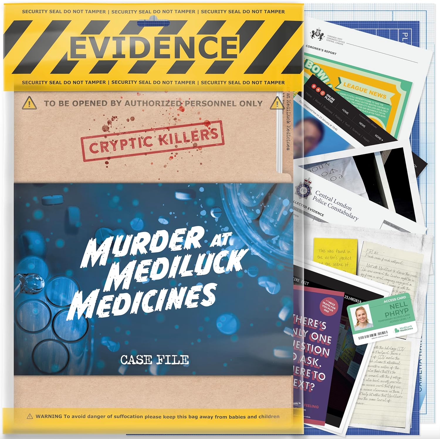 Cryptic Killers - Murder at Mediluck Medicines