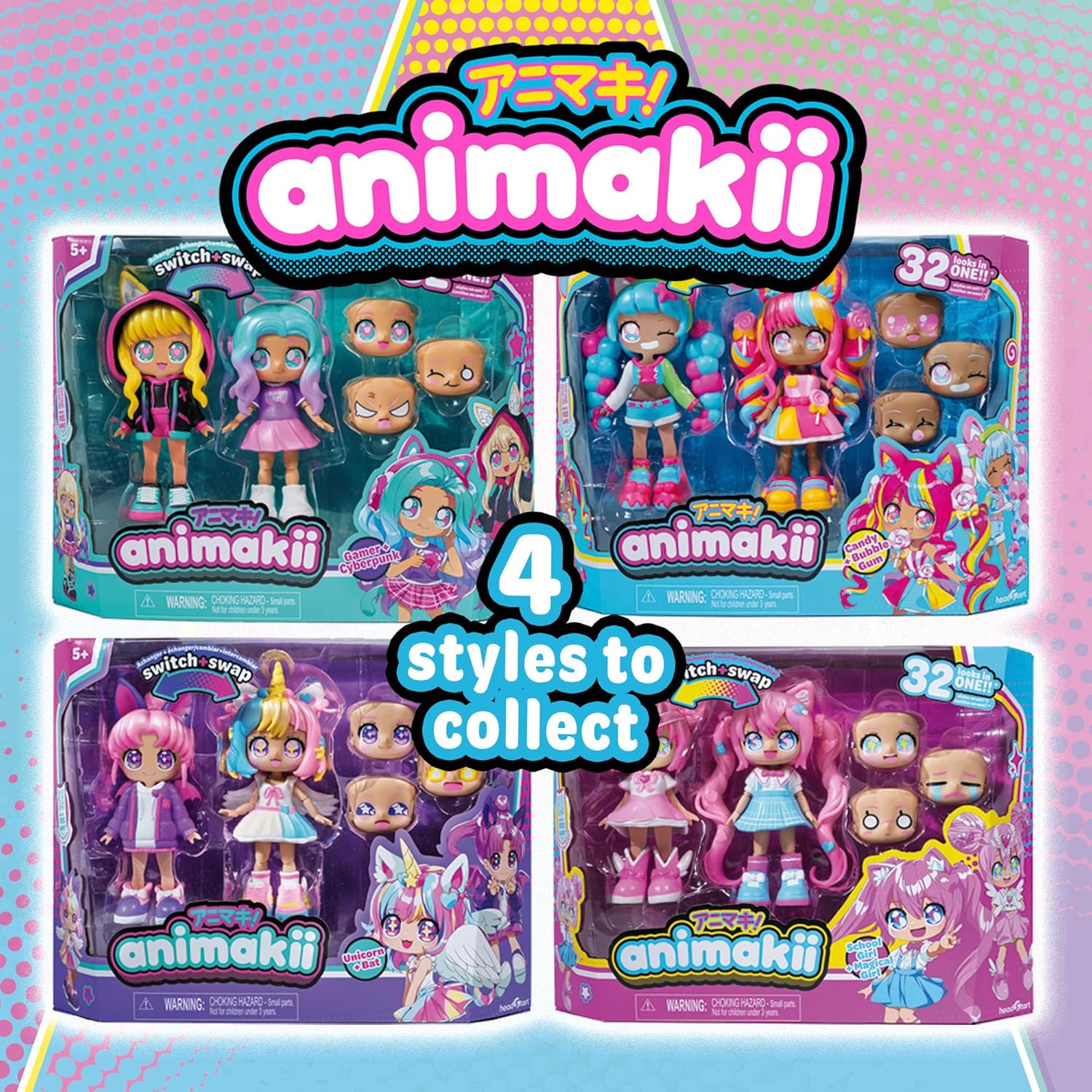 Animakii Doll Magical Girl & School Girl Pack