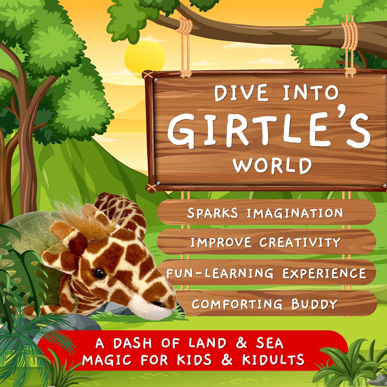 Randimals Girtle Stuffed Animal