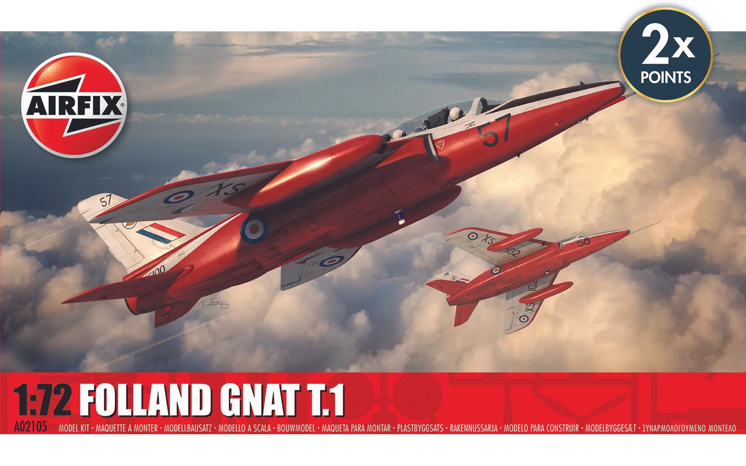 Airfix Folland Gnat T.1 1:72 Scale