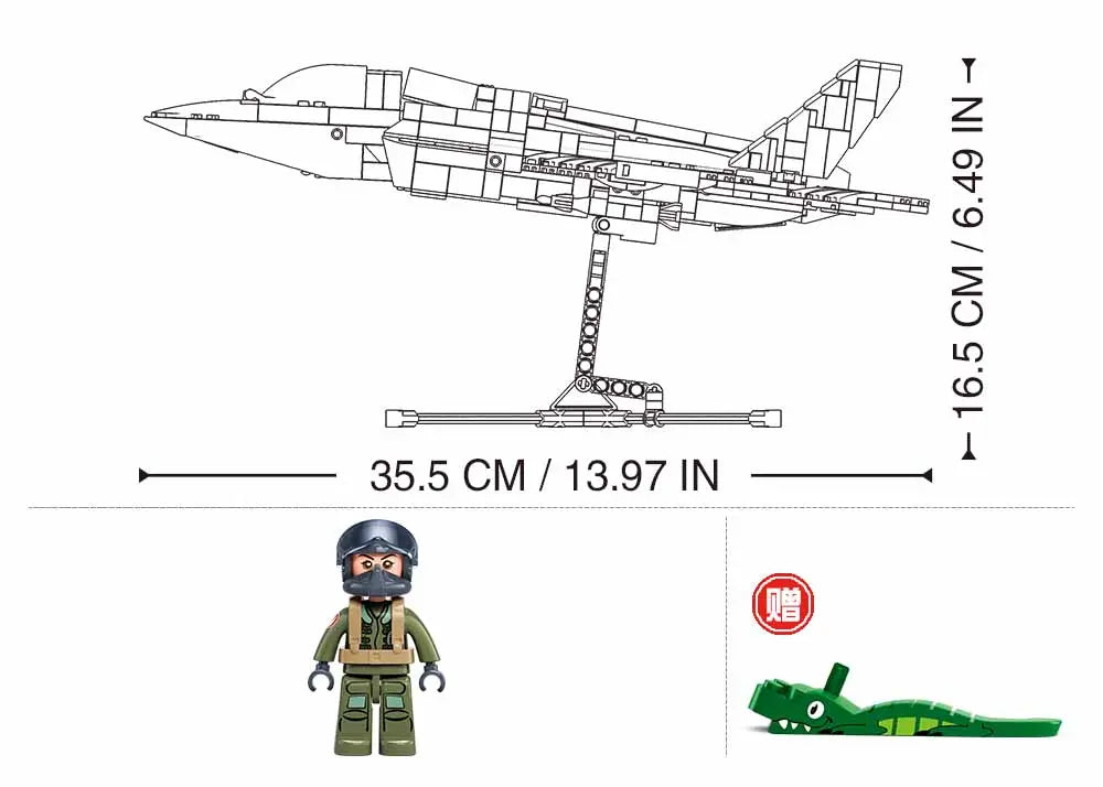 Sluban F-35BS Jet Fighter 705 Piece Set