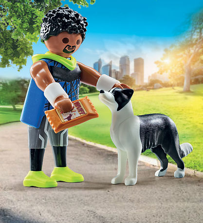 Playmobil Jogger with Border Collie