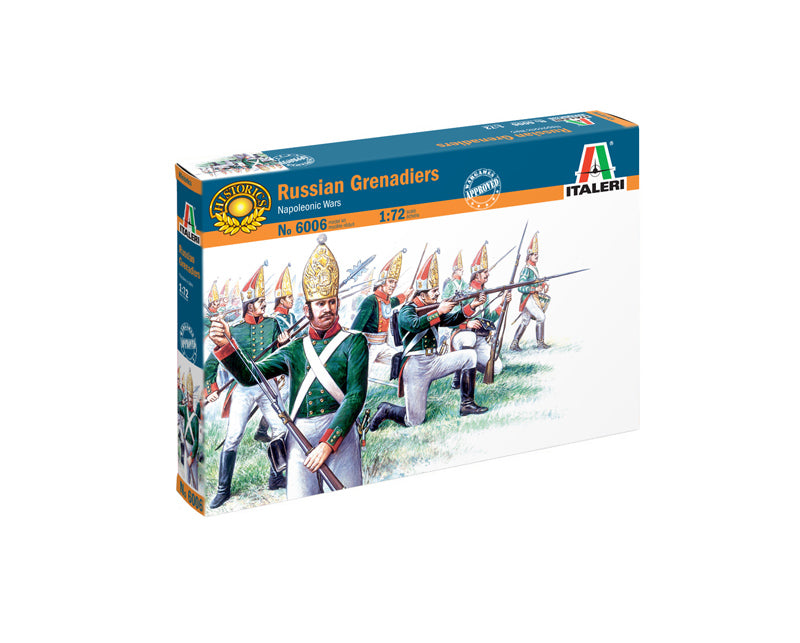 Italeri Russian Grenadiers (50 Figures) 1:72 Scale