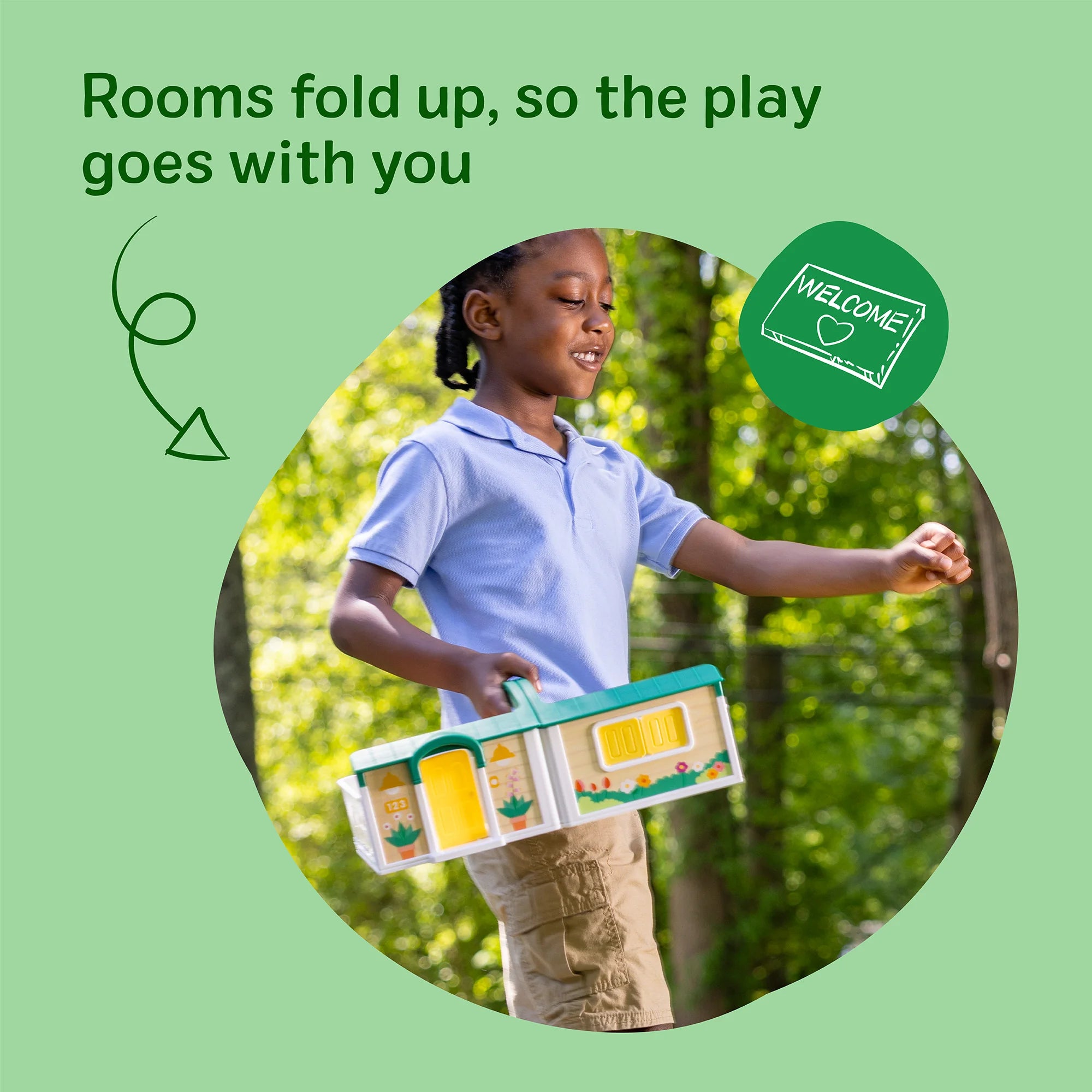 Melissa & Doug Wooden Cheery Lane House Playset