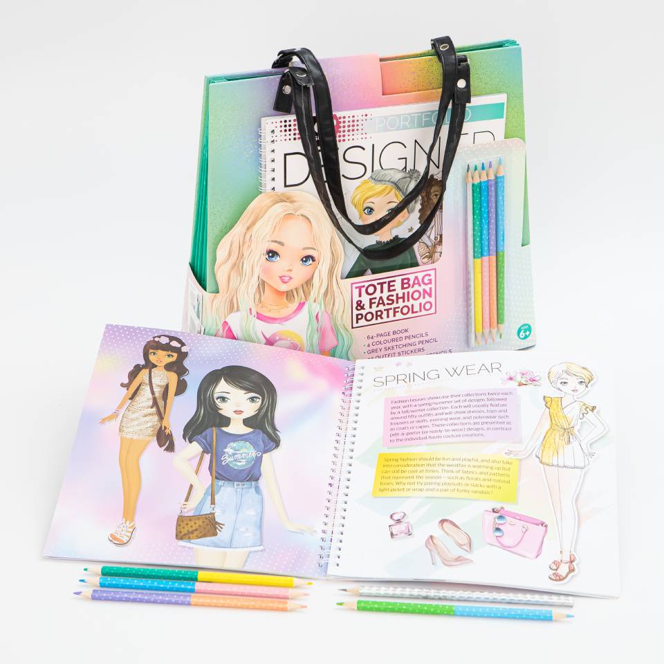 Pop Fashion Designer Tote Bag & Fashion Portfolio