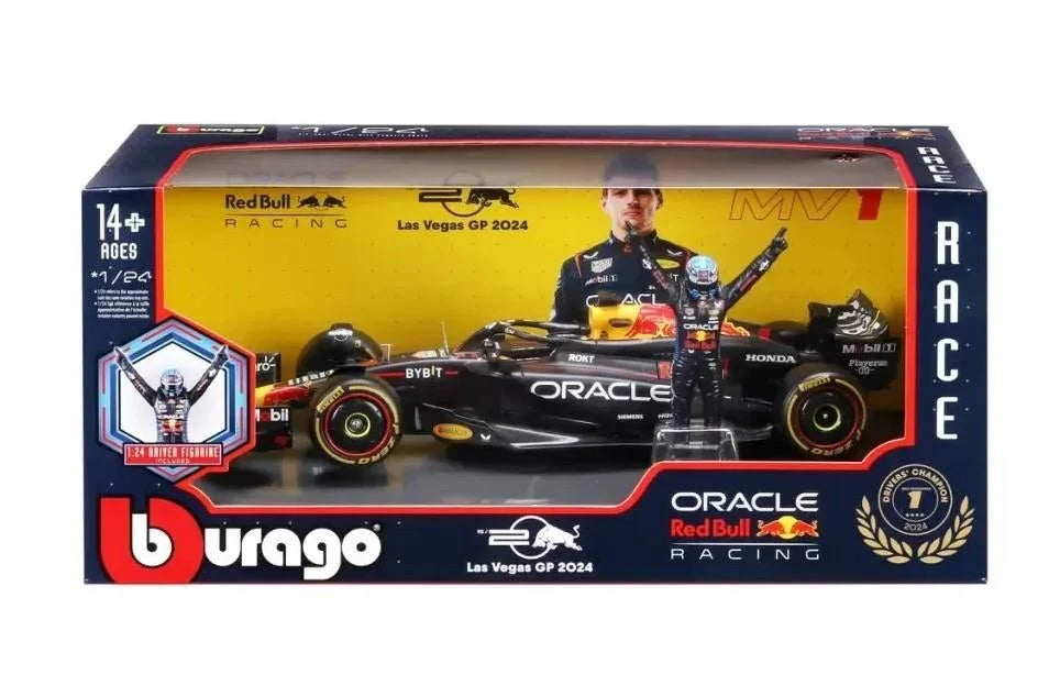 Bburago Red Bull Racing Las Vegas 2024 With Max Verstappen 1:24 Scale Die Cast Model