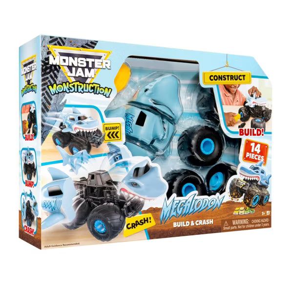 Monster Jam Monstruction Build & Crash Megalodon