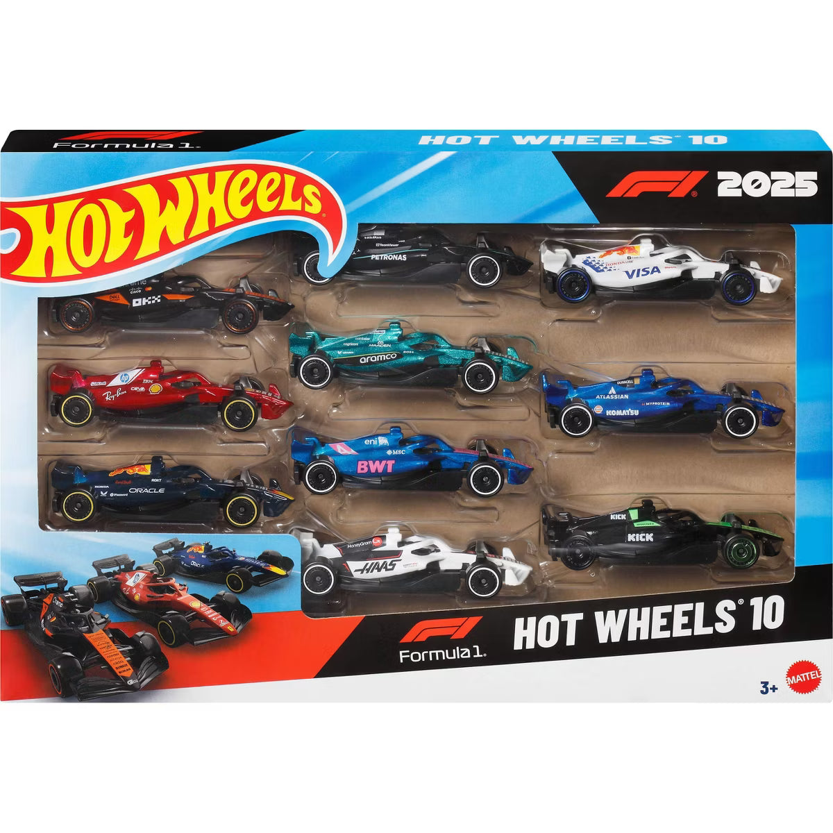 Hot Wheels Formula 1 1:64 Car 10 Pack