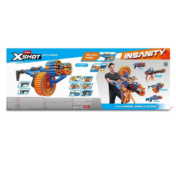 X-Shot Insanity Blitz with 48 Darts