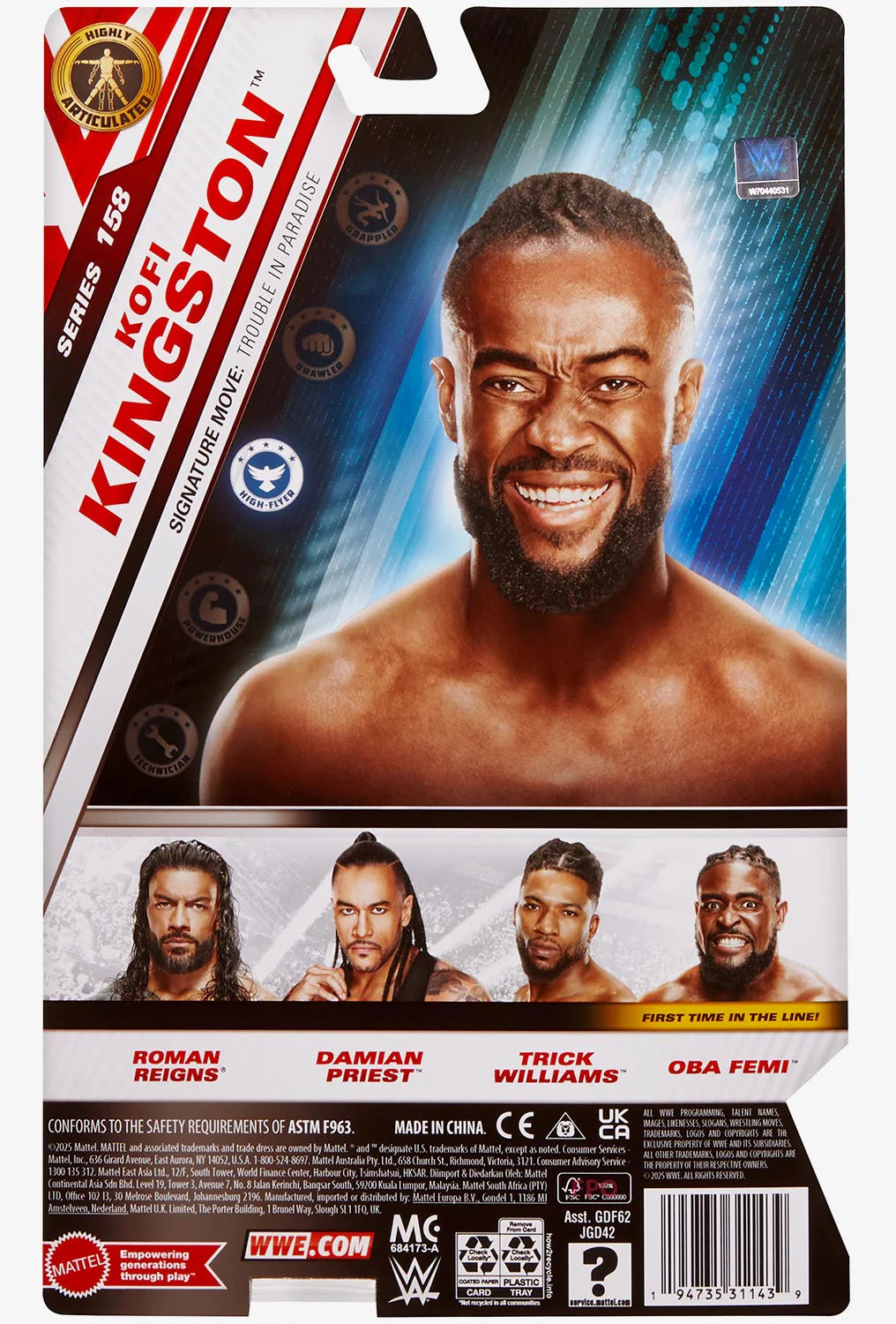 WWE Wrestlemania Main Event Series 158 Kofi Kingston