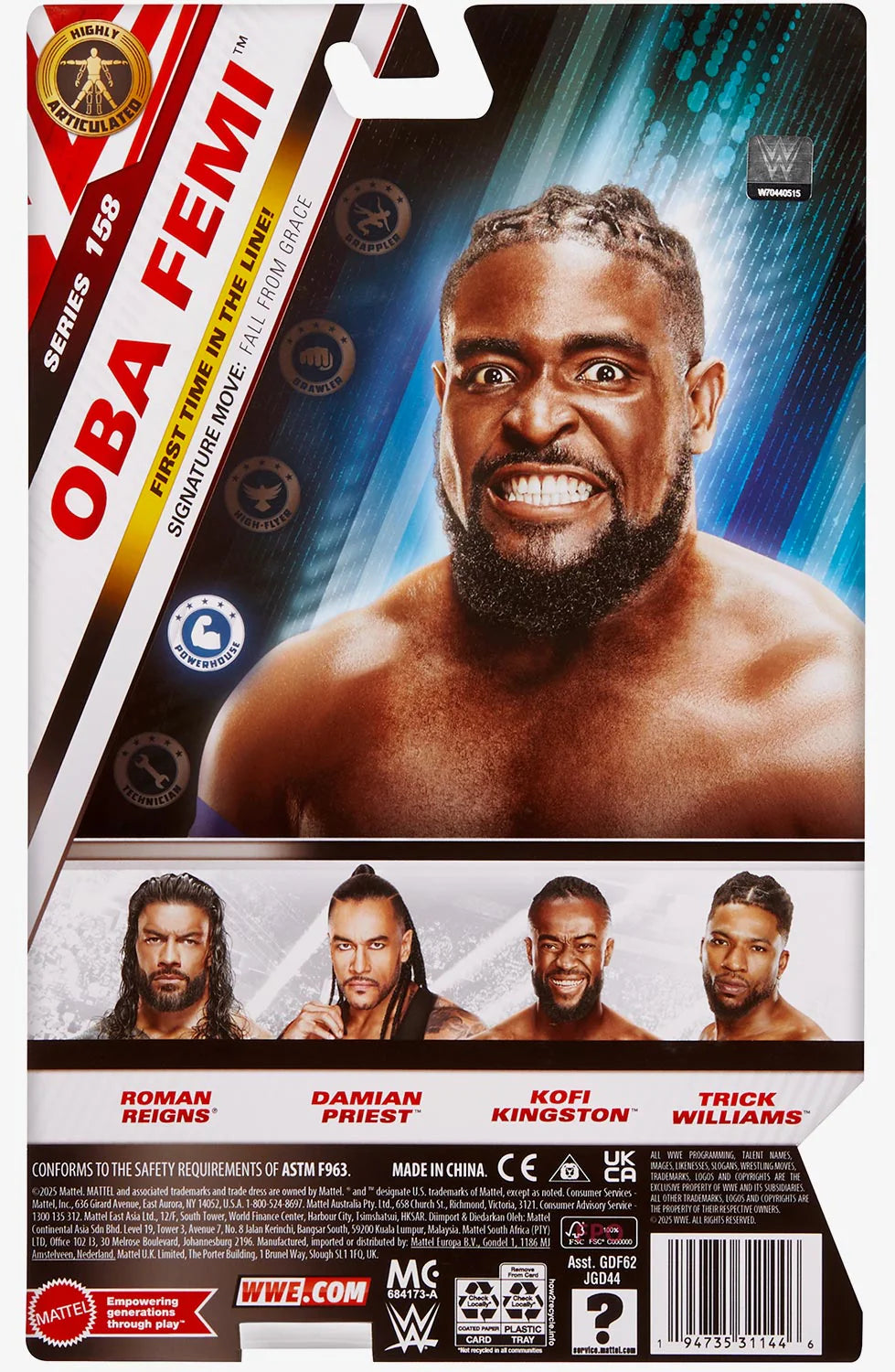 WWE Wrestlemania Main Event Series 158 Oba Femi