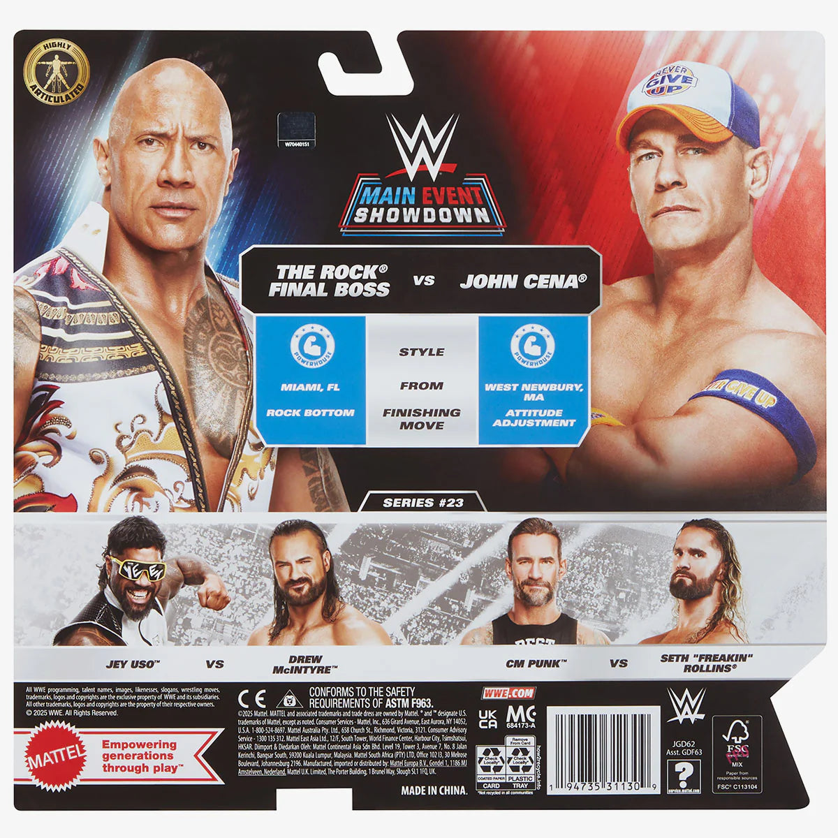 WWE Main Event Showdown The Rock VS John Cena