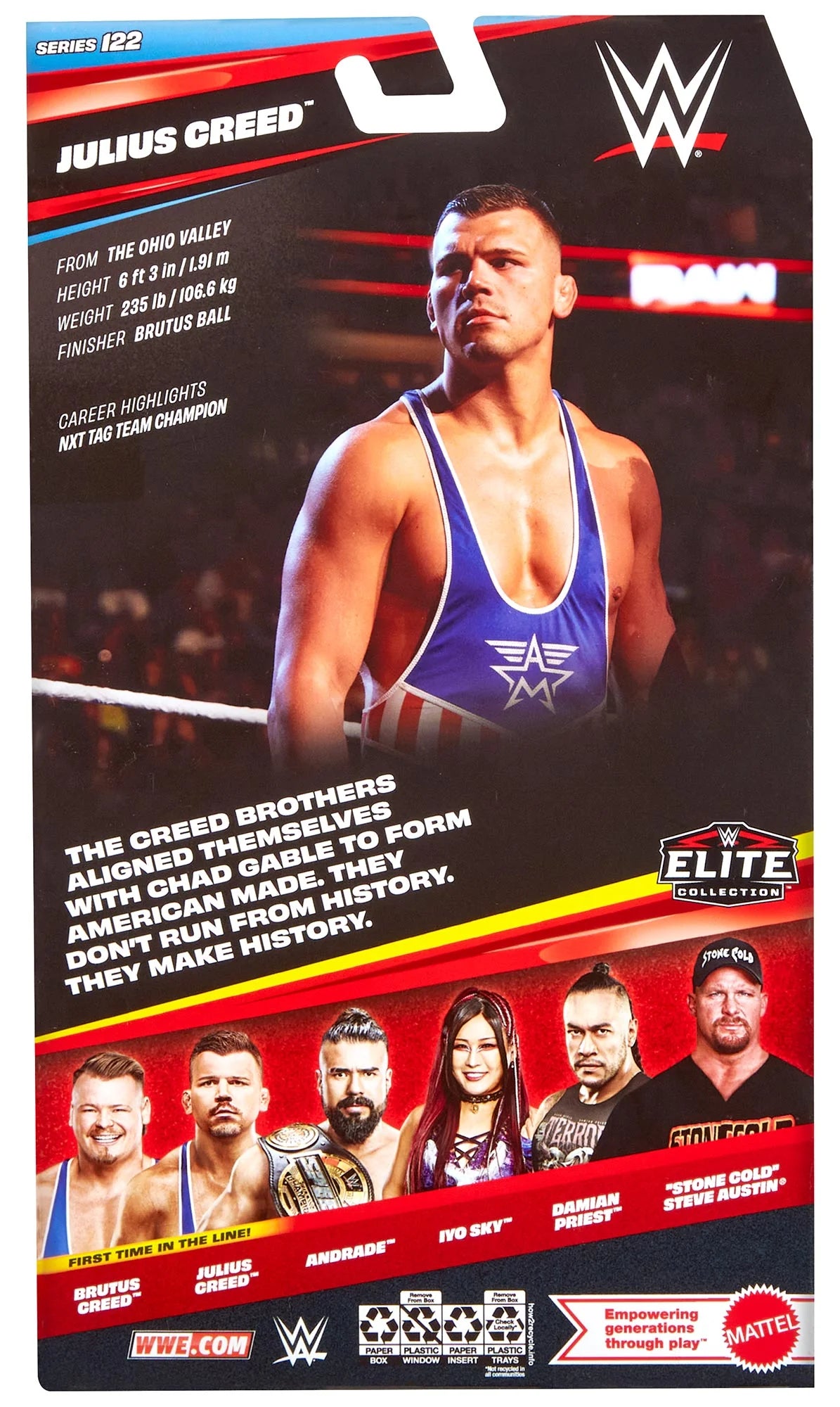 WWE Julius Creed Elite Action Figure Series 122