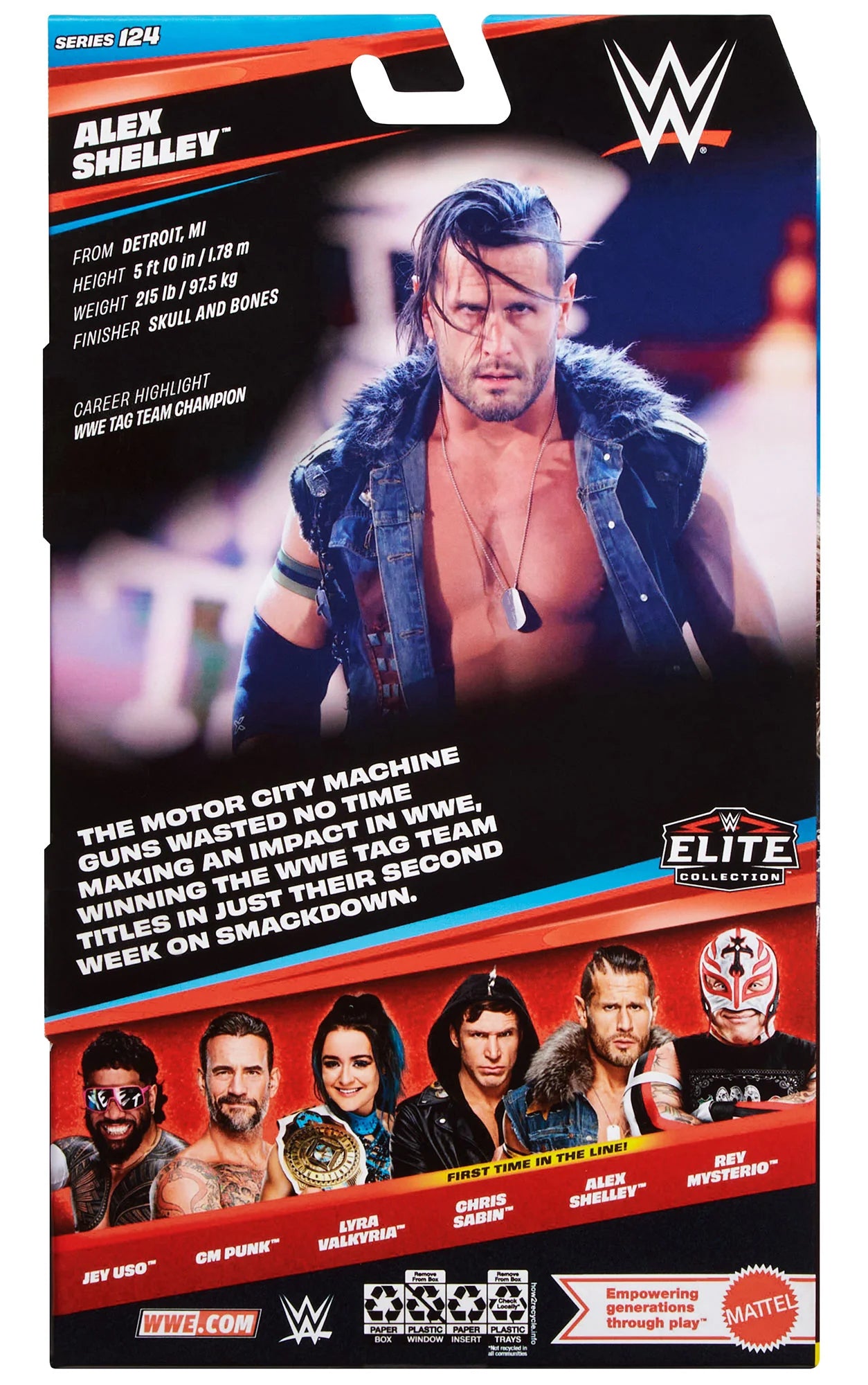 WWE Alex Shelley Elite Collection 124 Action Figure