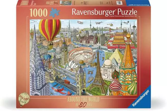 Around the World in 80Days 1000 Piece Jigsaw