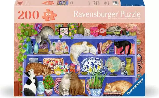 Cats on the Shelf 200 Piece Jigsaw Puzzle