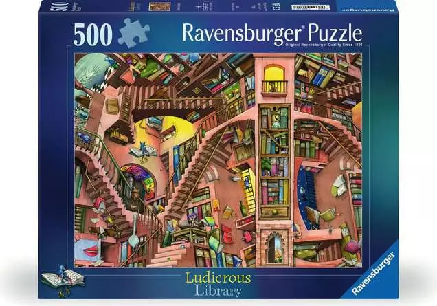 Ludicrous Library 500 Piece Jigsaw Puzzle