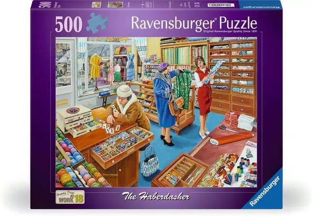 The Haberdasher N 20 500 Piece Jigsaw Puzzle