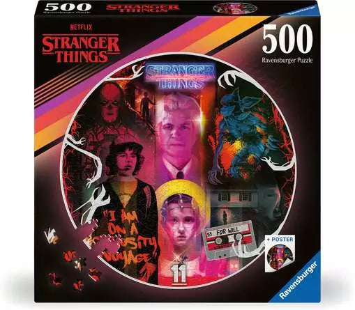 Stranger Things 500 Round Piece Jigsaw Puzzle