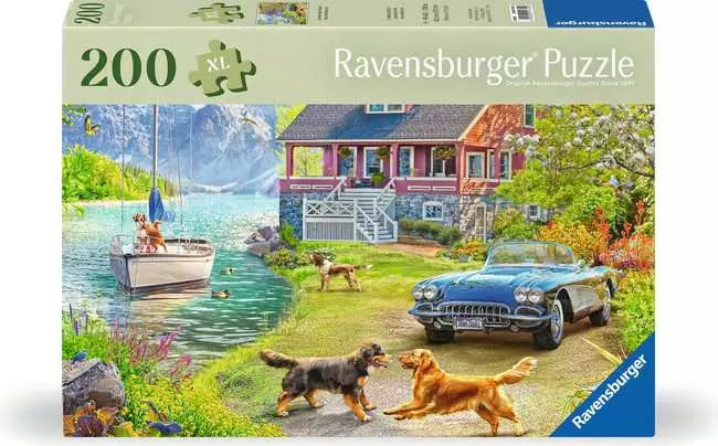 Summer Lake House 100 Piece Jigsaw Puzzle