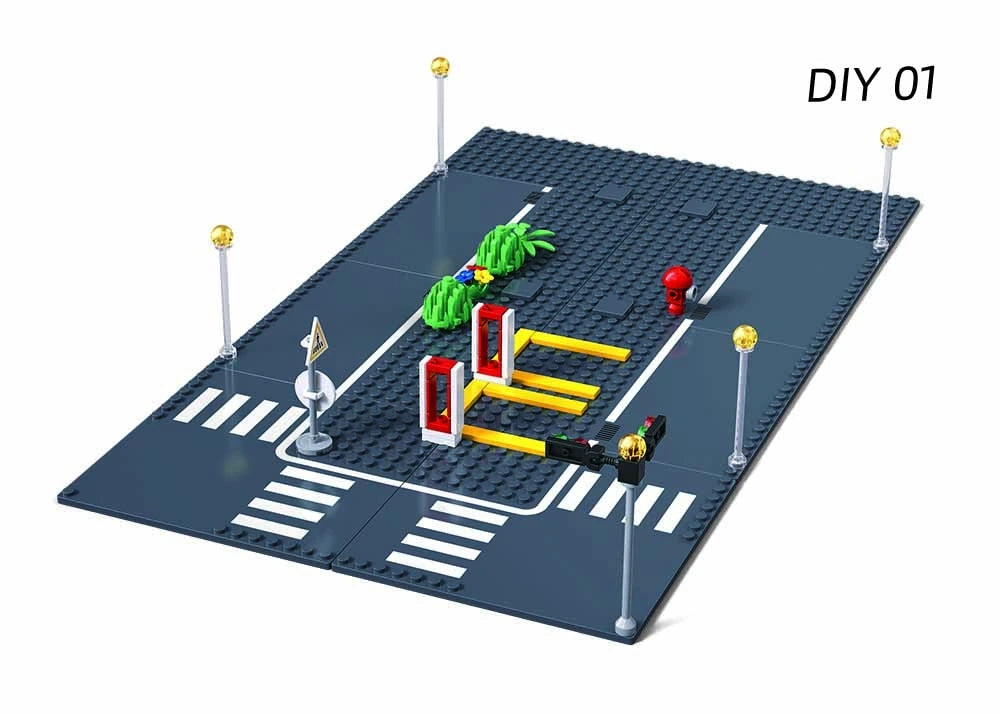 Sluban Town - Road Base Plate Construction Set