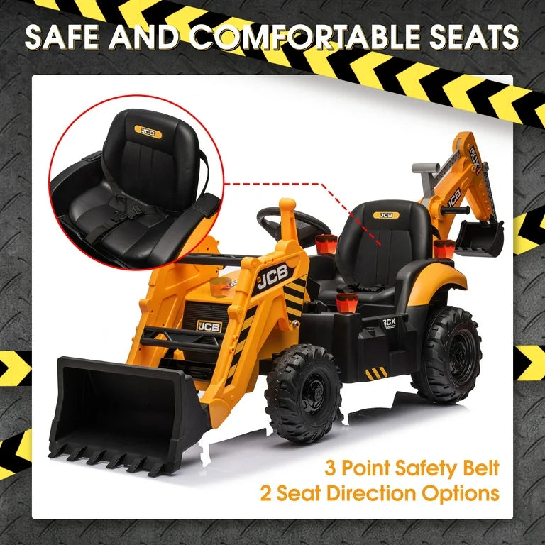 JCB 12V 3CX Electride Ride-on Backhoe and Loader