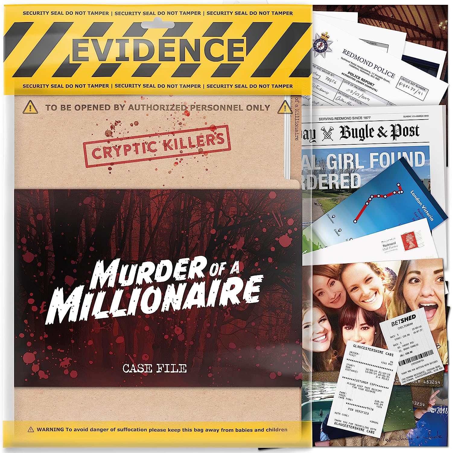 Cryptic Killers - Murder of a Millionaire Case File