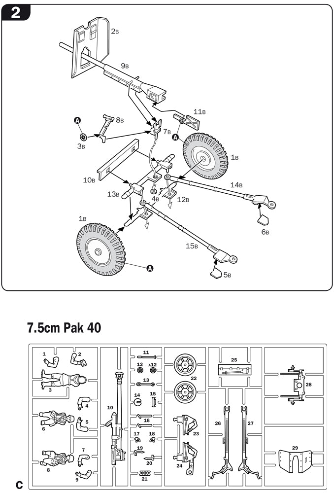 Italeri Pak35 & Pak40 & Flack38 1:72 Scale Kit