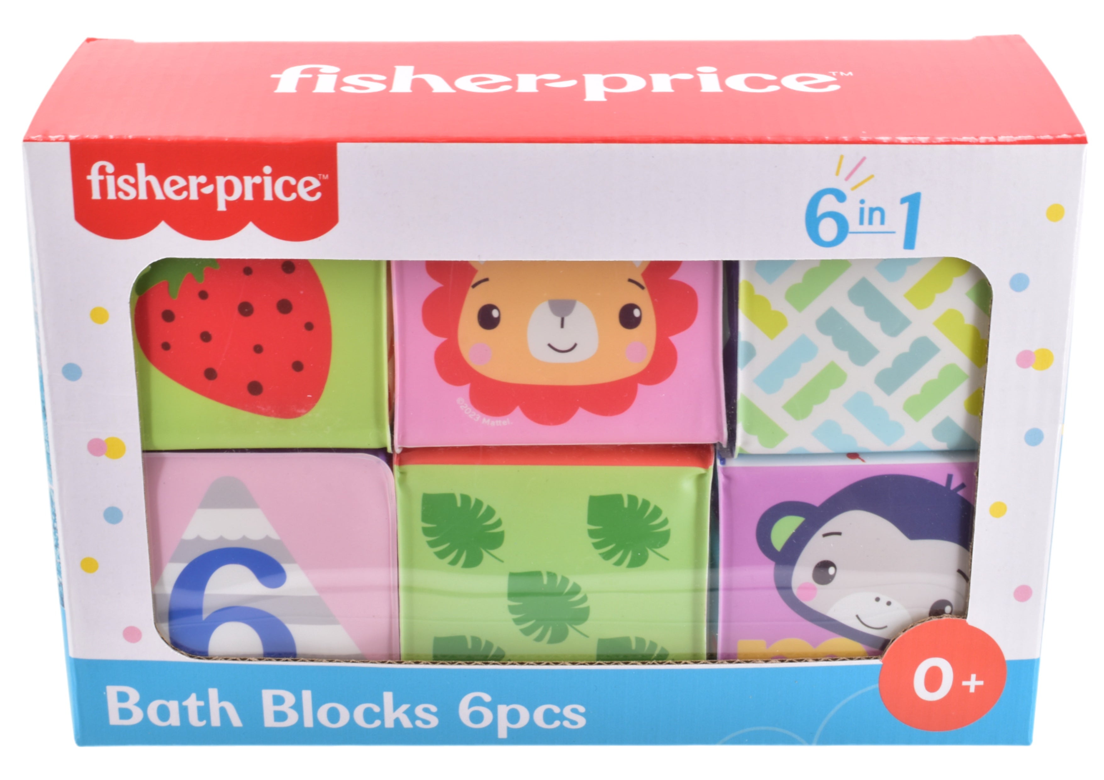Fisher Price Bath Blocks 6 Piece Set