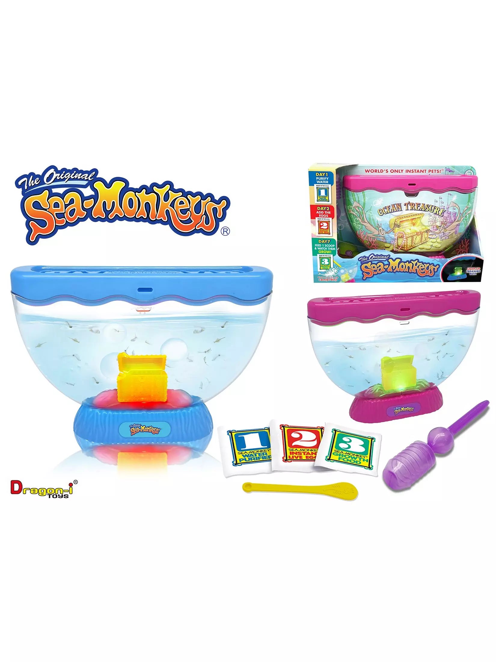 Sea Monkeys Ocean Treasure Tank with Light