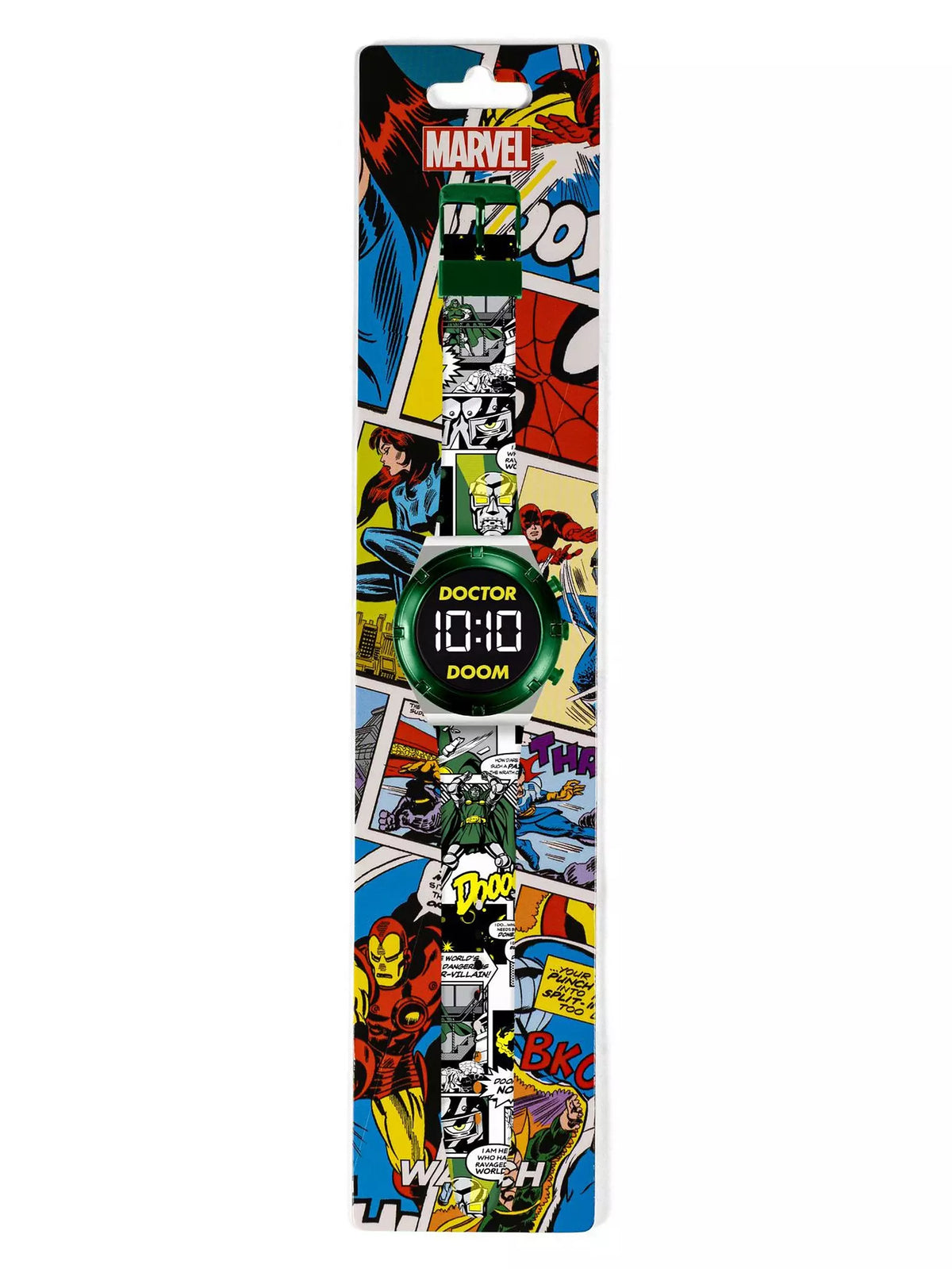 Doctor Doom Digital Watch with Printed Strap