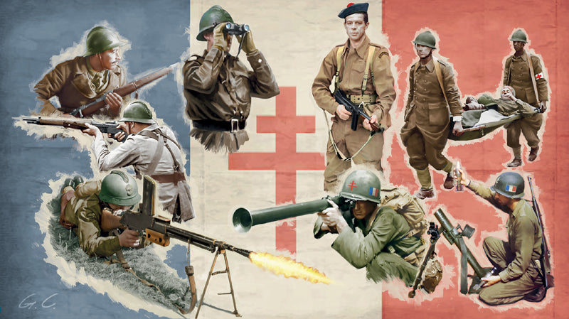 Italeri WW2 French Infantry 1:72 Scale