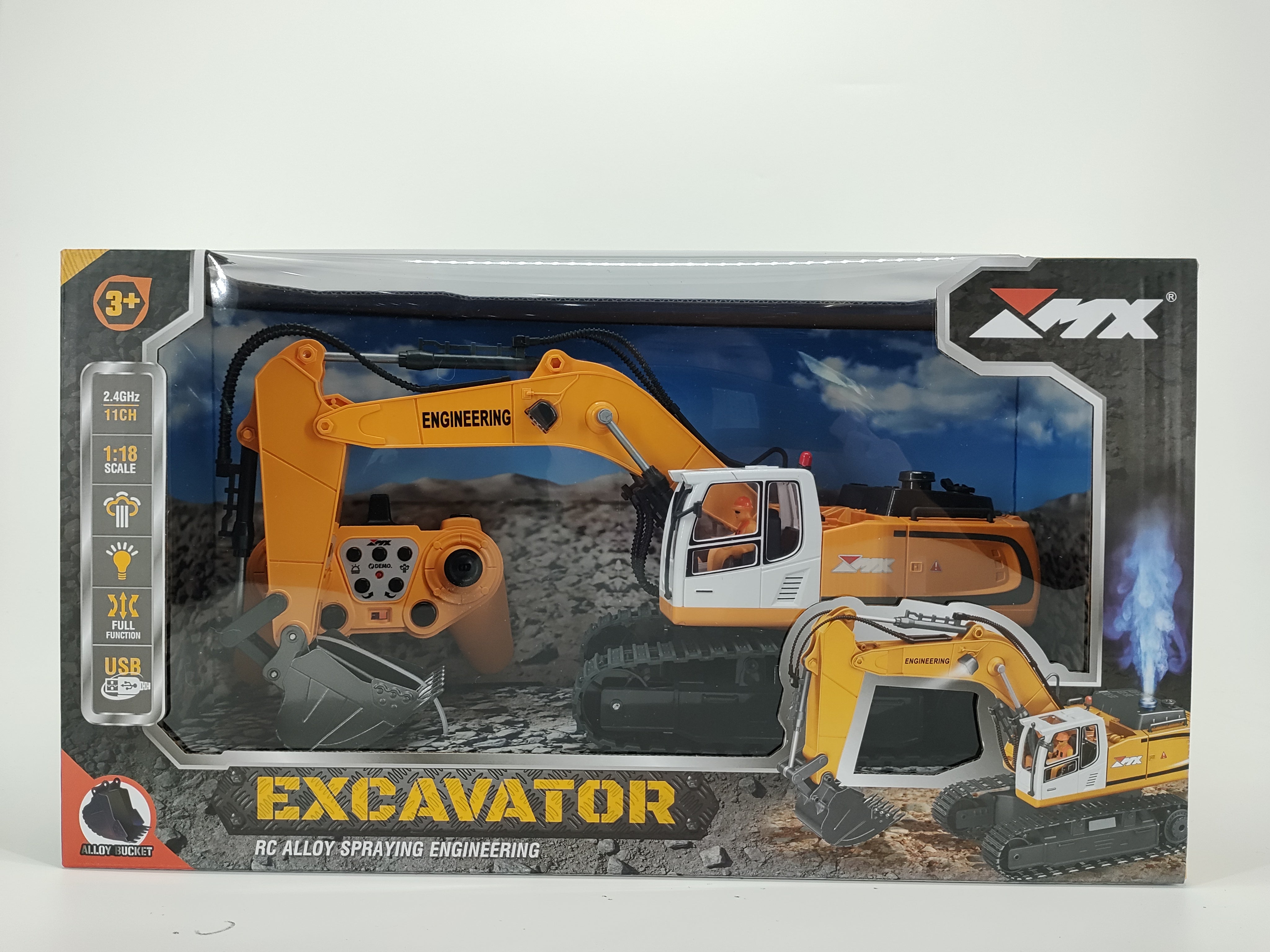 ZMX Radio Control Excavator with Steam FX 2.4G