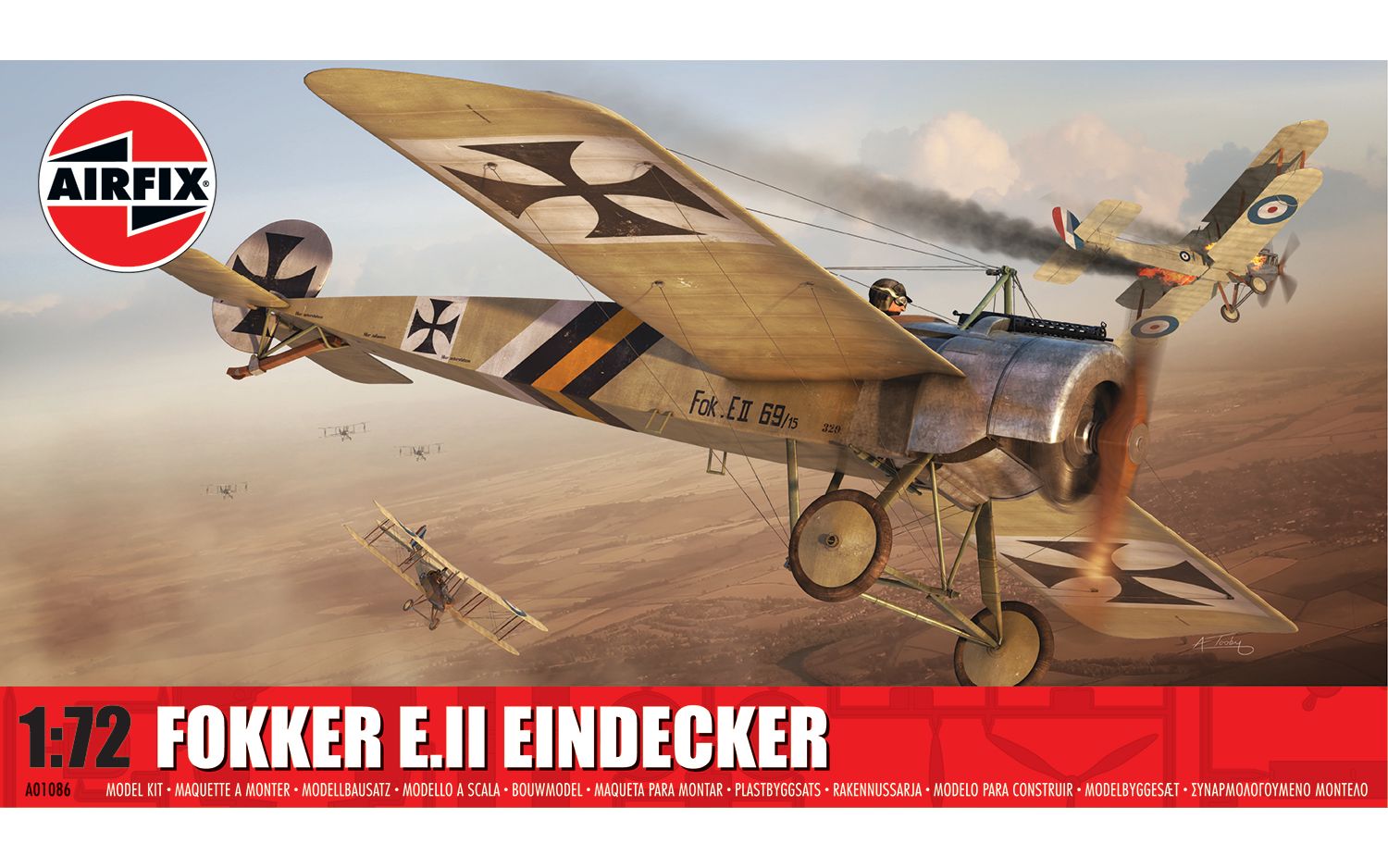 Airfix Fokker E.II Eindecker 1:72 Scale Model Kit