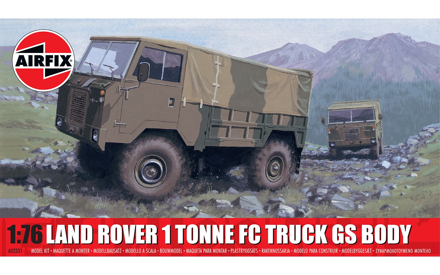 Airfix Land Rover 1 Ton FC Truck GS Body 1:76 Kit