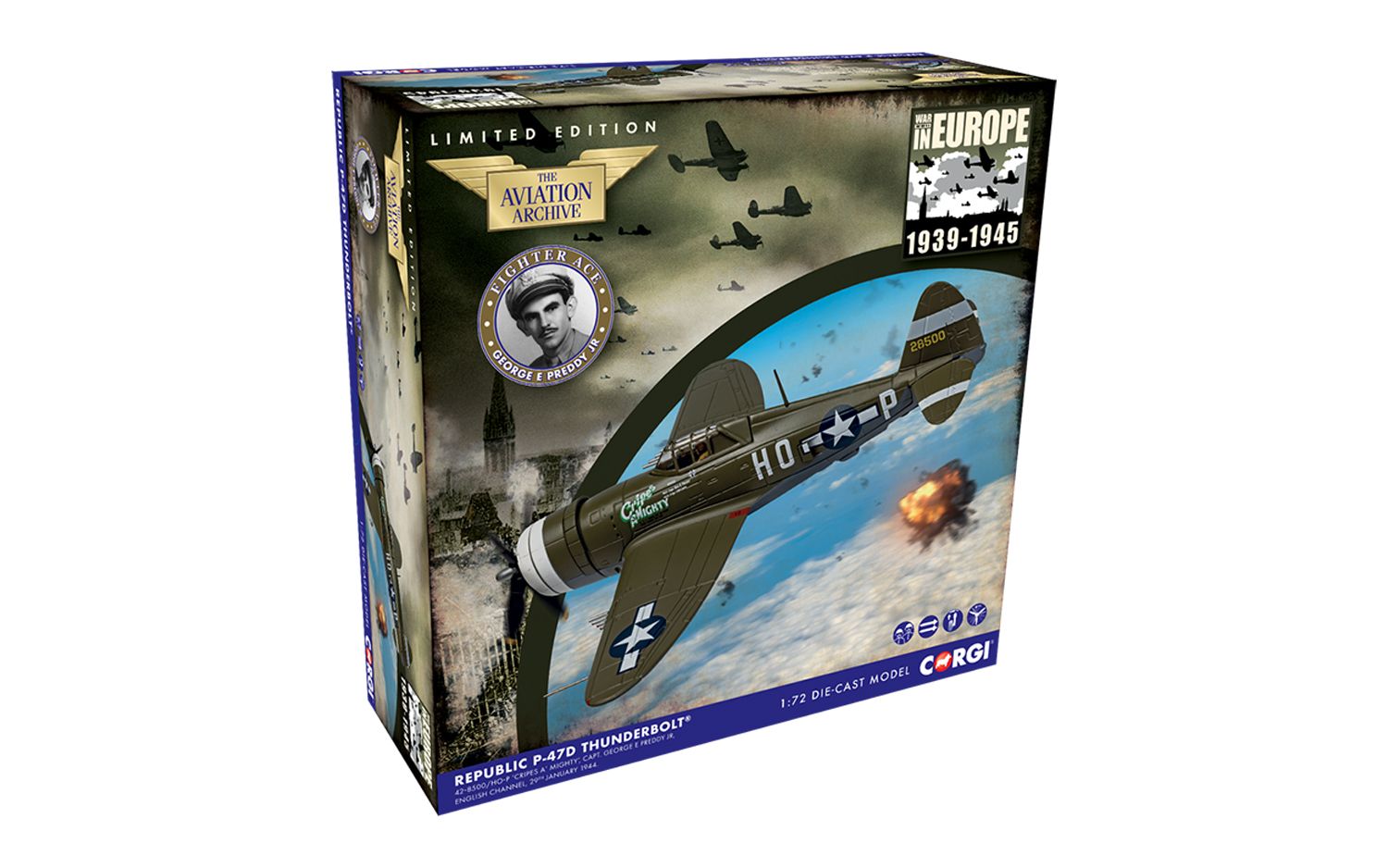 Corgi Republic P-47D Thunderbolt - 42-8500/HO-P - ‘Cripes A’ MIGHTY’