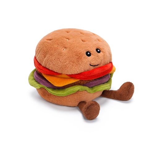 Juicy Cheese Burger 10cm Soft Toy