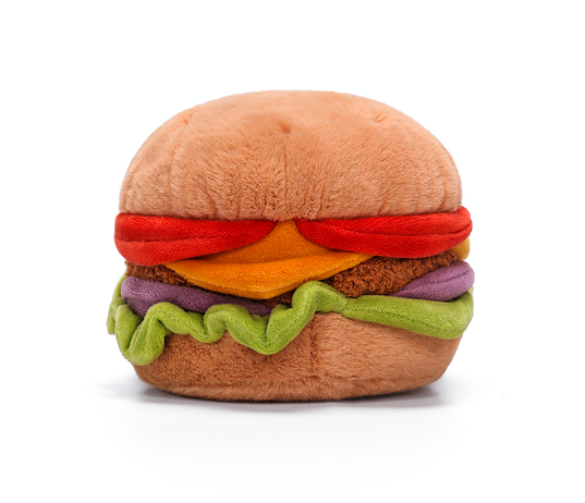 Juicy Cheese Burger 10cm Soft Toy