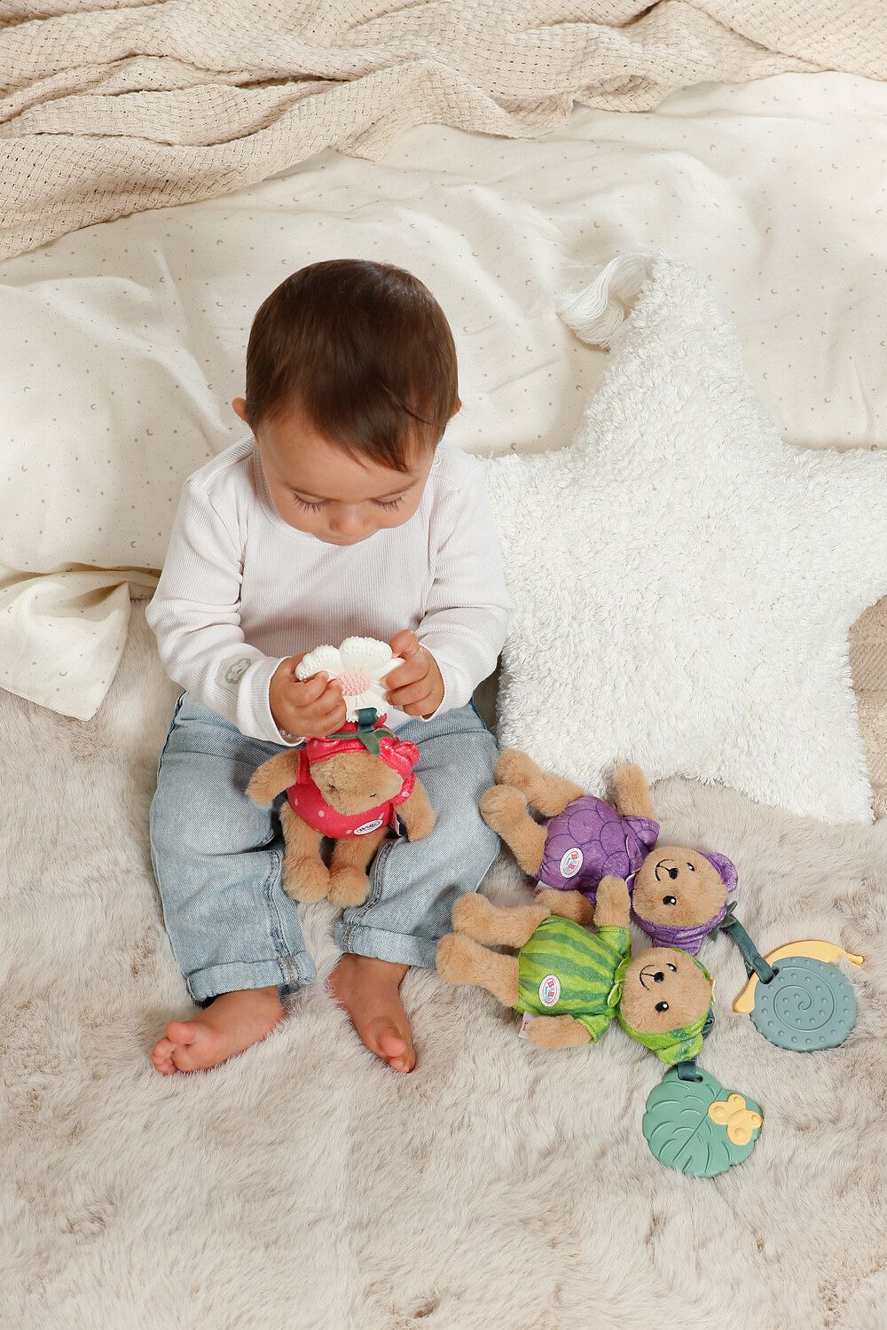 BABY born Teddybear with Teether 18cm Assorted