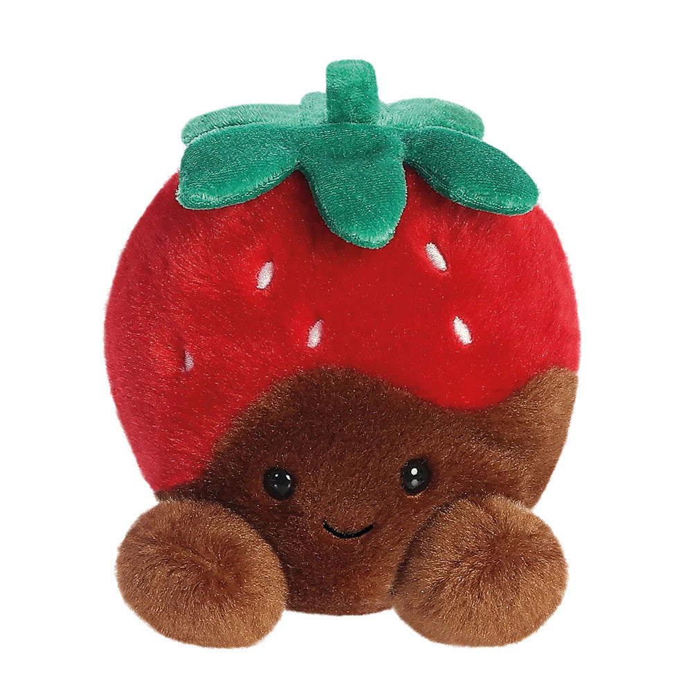 Palm Pals Valentino Chocolate Strawberry 12cm Soft Toy