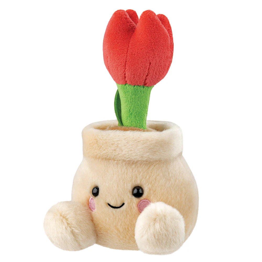 Palm Pals Lilybelle Potted Tulip 12cm Soft Toy