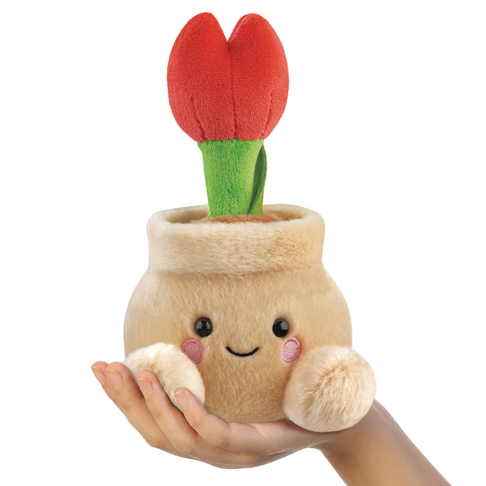 Palm Pals Lilybelle Potted Tulip 12cm Soft Toy
