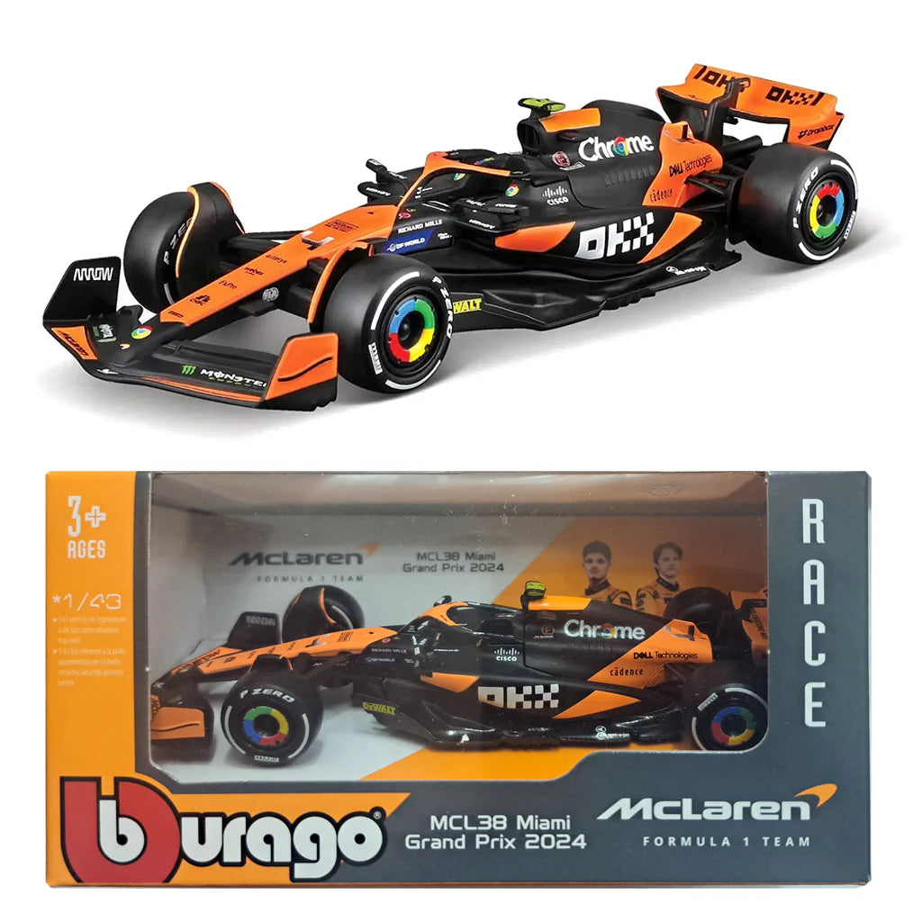 Bburago 1:43 F1 McLaren MCL38 2024 Lando Norris