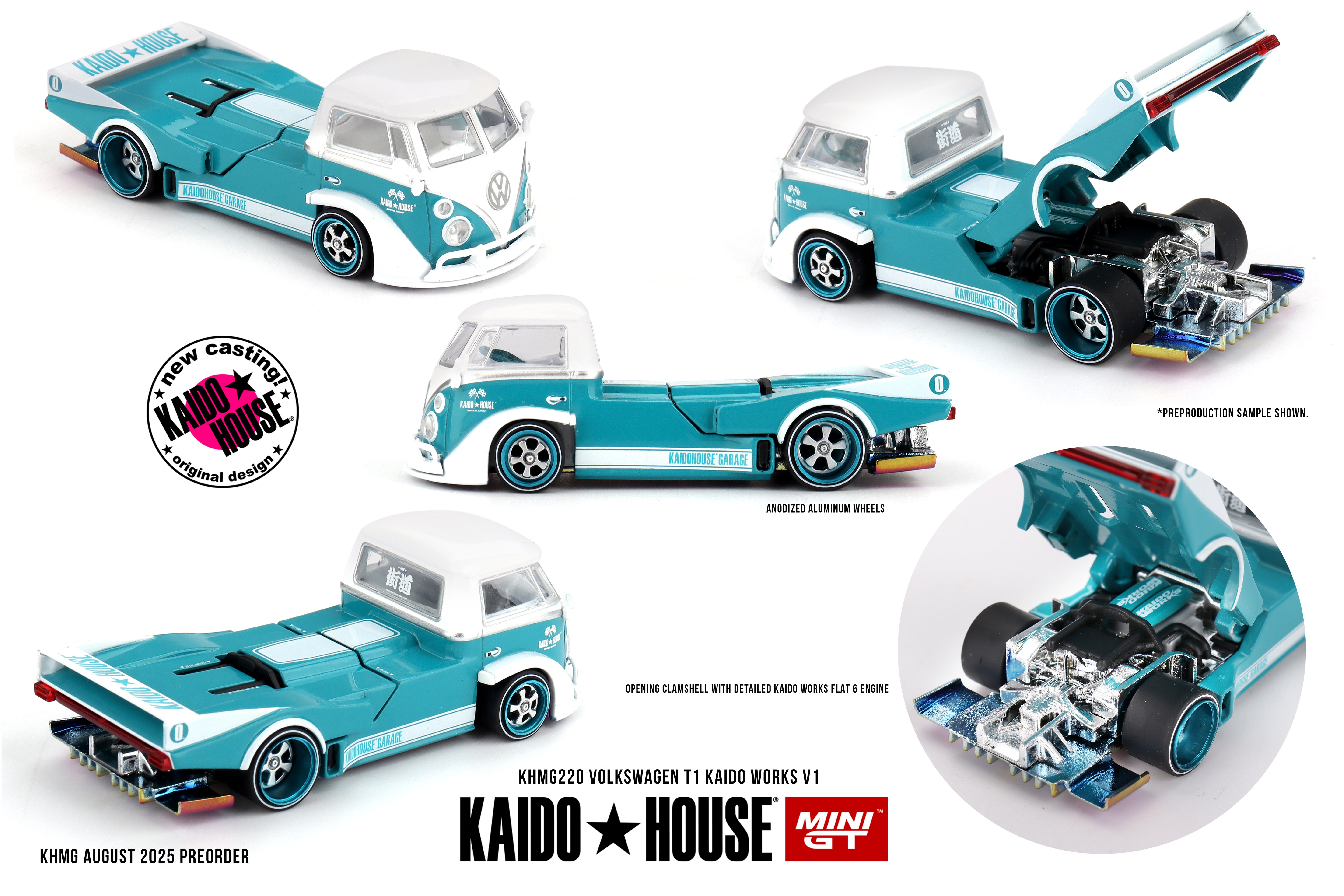 Mini GT Volkswagen T1 Kaido Works V1 1:64 Scale