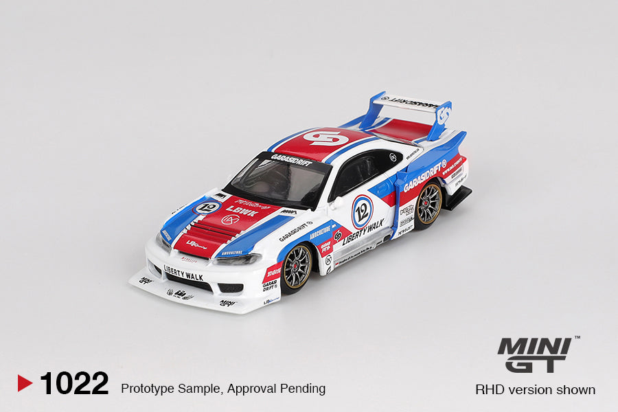 Mini GT Nissan LB-Super Silhouette S15 SILVIA GARASIDRIFT x LBWK 2025 1:64 Die Cast