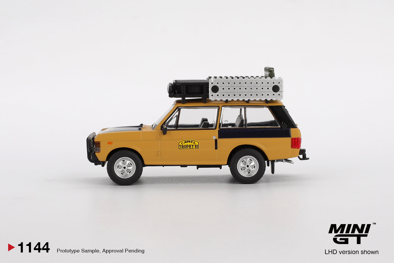 Mini GTR Range Rover 1981 Camel Trophy Sumatra C.Swoboda and K.Mentel Winner 1:64 Scale