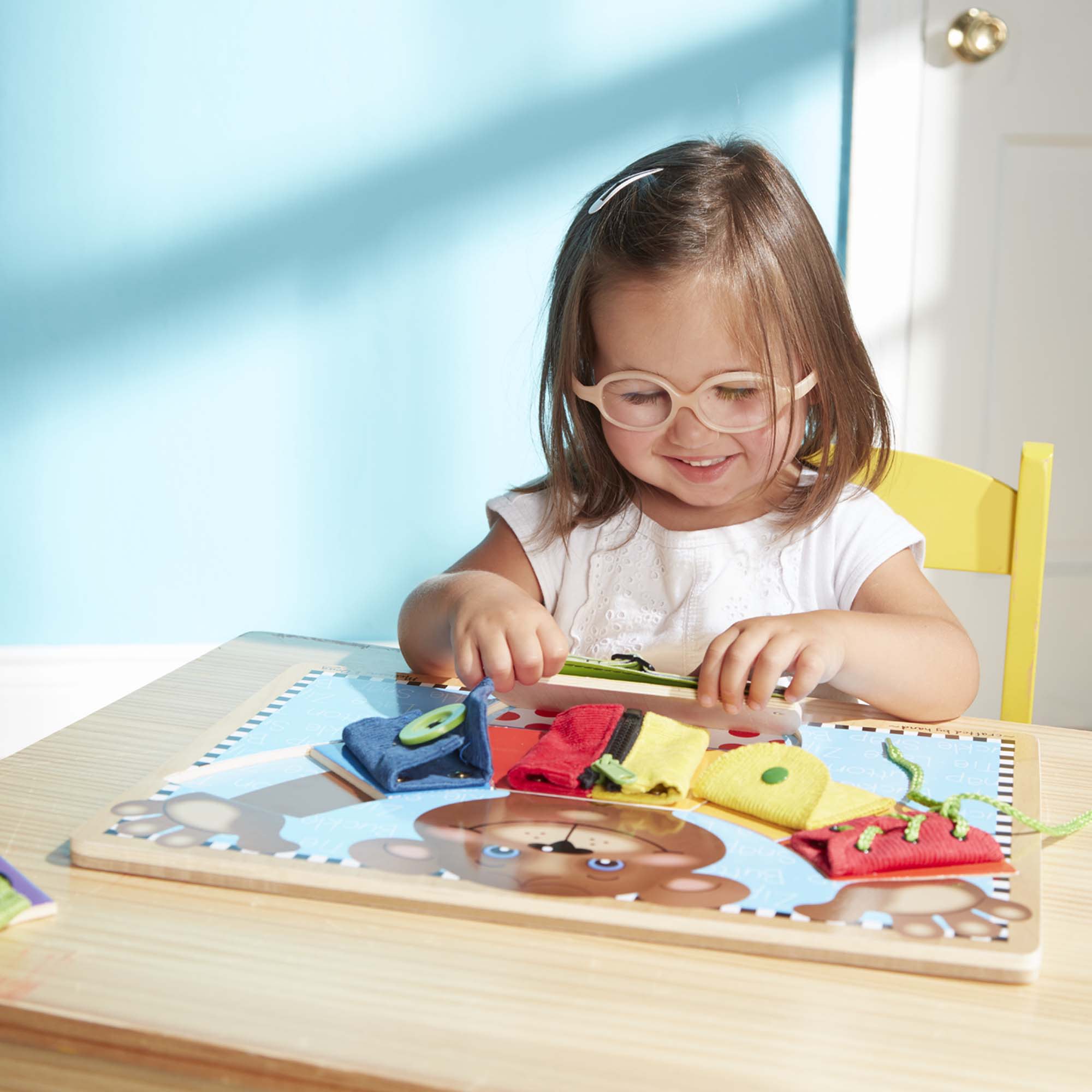Melissa & Doug Wooden Basic Skills Puzzle Board