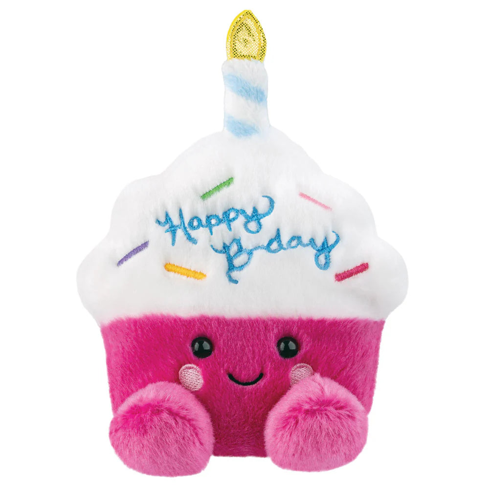 Palm Pals Sparkle Birthday Cupcake 12cm Soft Toy